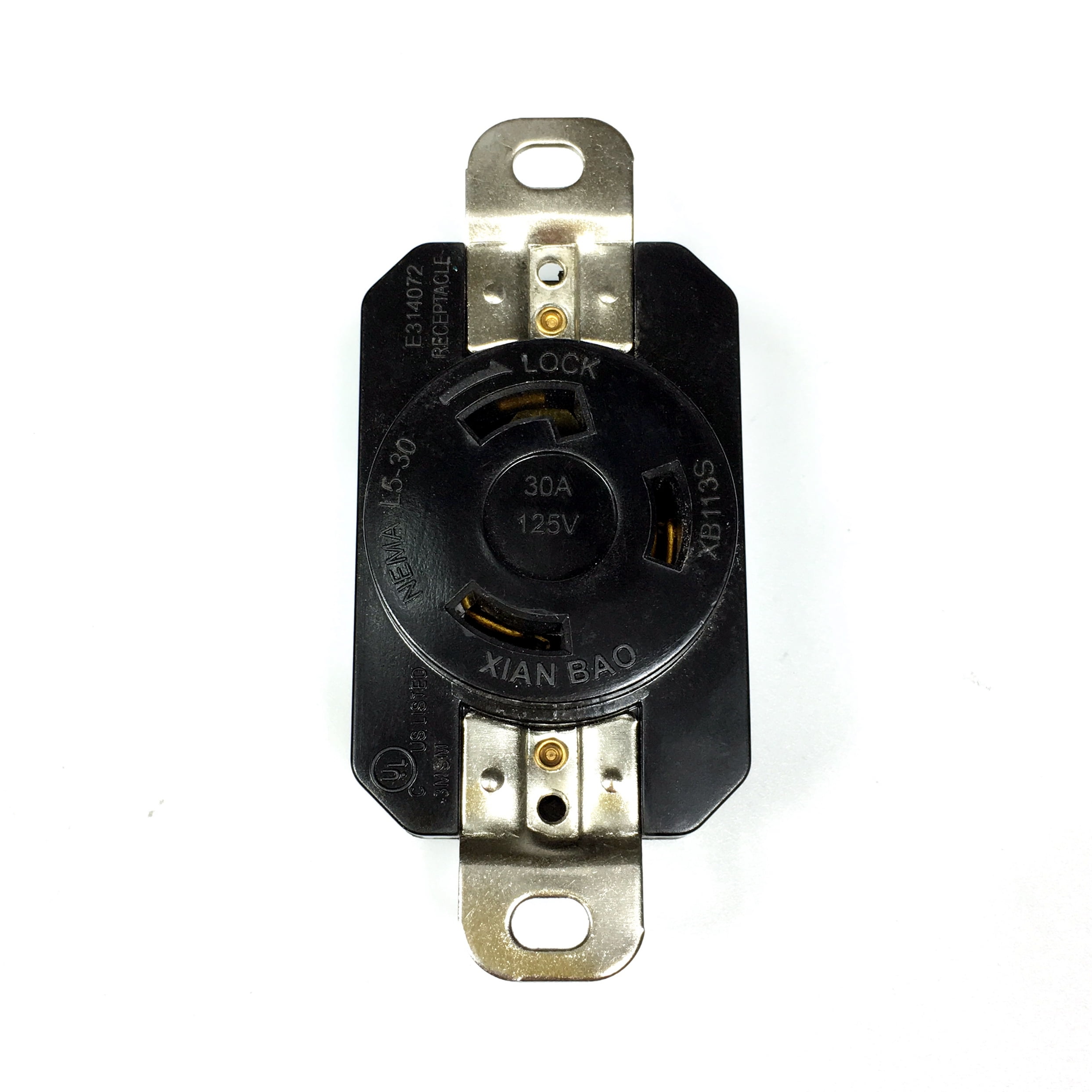 NEMA L5-30 30A 125V Locking Plug XB113P E314240 Turn Pull Lock