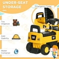 thumbnail image 5 of Aosom CAT Licensed Ride-on Excavator for Kids with Manual Shovel, Yellow, 5 of 9