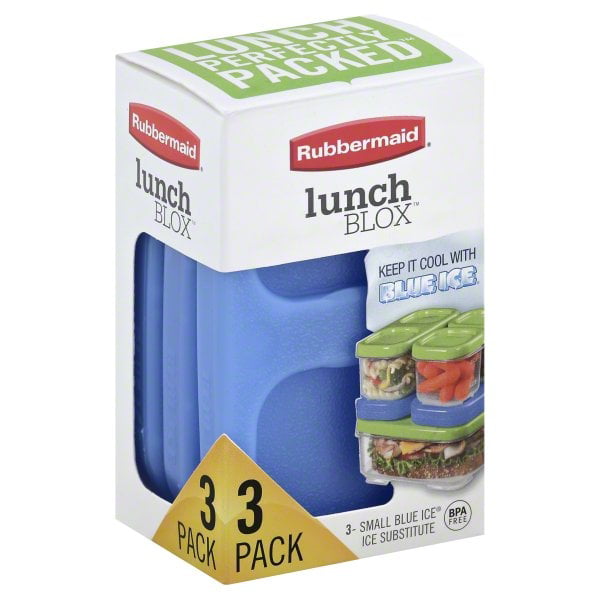 Rubbermaid Blue Ice Lunch Blox Ice Substitute, 3 pack - Walmart.com