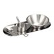 thumbnail image 5 of Tazón de hielo Tazón de cereales Ligero Fácil de limpiar Tazón de sopa de comida multifunción Tazón de arroz Plata, 5 of 9