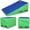 Blue+Green, variant on Matladin Incline Gymnastics Wedge Mat, Folding Gymnastics Mat for Kids Girls Home Training Exercise