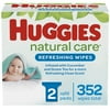 HUGGIES Refreshing Clean Baby Wipes, 172 Count (Pack of 2), 352 Total Wipes 176 Count (Pack of 2)