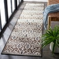 thumbnail image 4 of Safavieh Havana Sylvanus Geometric Indoor/Outdoor Runner Rug, Light Brown/Ivory, 2'2" x 9', 4 of 11