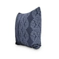 thumbnail image 2 of Simply Daisy, 16" x 16" Dotted Décor Blue Stripe Print Decorative Outdoor Throw Pillow, 2 of 2