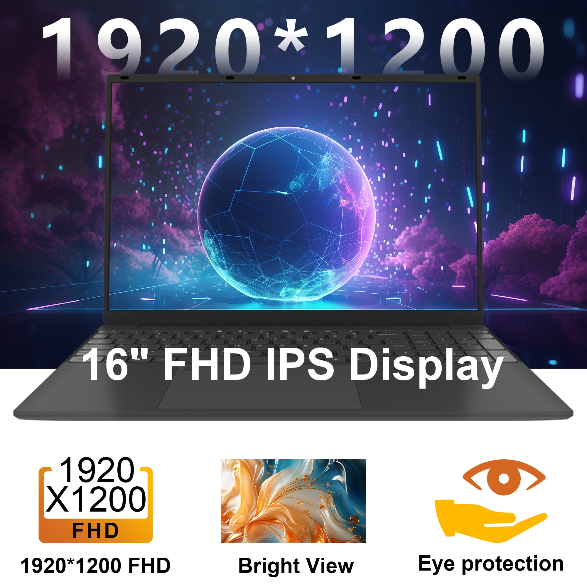 SANPTENT 16 inch Windows 11 Pro Laptop 16GB RAM 512GB SSD