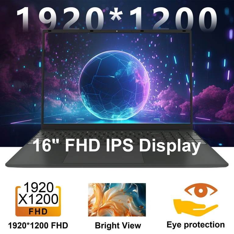 SANPTENT 16 inch Windows 11 Pro Laptop 16GB RAM 512GB SSD with 4