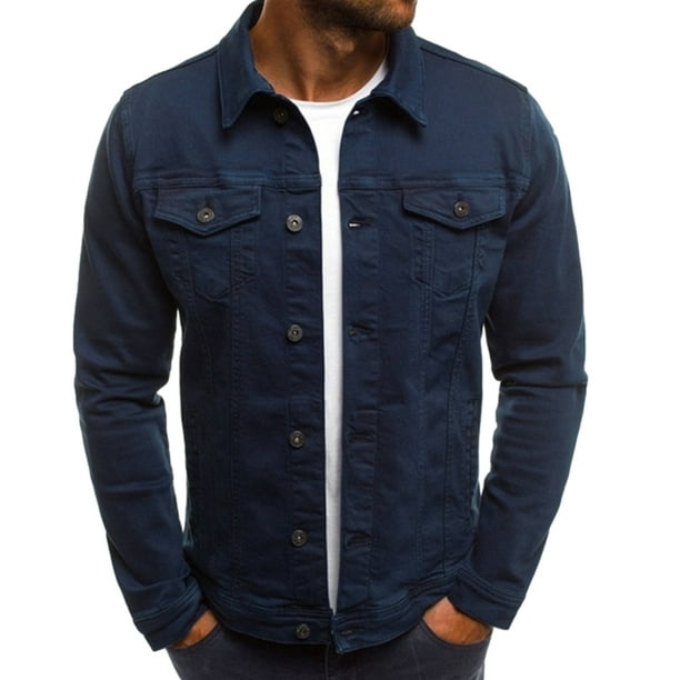 Chaquetas vaqueras Sonducket Hombre Ligeras Transpirables Azul Marino XL