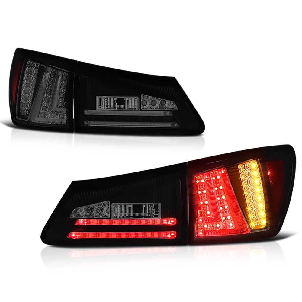 VIPMotoZ 20062008 Lexus IS250 IS350 ISF LED OffRoad Smoke Lens Tail