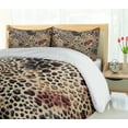 thumbnail image 6 of Ambesonne Leopard Duvet Cover Set, Pattern with Heavy Details, Calking, Camel Dried Rose, 6 of 6