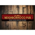 thumbnail image 2 of Family Neighborhood Pub Novelty Decor, Metal Wall Sign - 4x18 Inches, 2 of 4