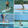 thumbnail image 6 of XKZJPG 10' Inflatable Stand-up Paddle Board, Extra Wide Design for Yoga & Fishing, Includes Backpack, 6 of 10