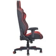 thumbnail image 3 of ViscoLogic METALLIC PRO Series Chaise de Jeu Ergonomique Inclinable Pivotante Style Sport pour Bureau à Domicile (Noir & Rouge), 3 of 6