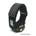 thumbnail image 2 of Bandini 24mm Nylon Sports Watch Band Strap - Black - Hook Loop - Velcro Fastening, 2 of 6