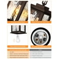 thumbnail image 2 of VIANIS Oil Rubbed Bronze Outdoor Pendant Light, 1 Pack Outdoor Chandelier for Porch, Hanging Outdoor Lights Lantern with Adjustable Chain, Anti-Rust ORB Porch Lights Outdoor Ceiling Fixtures for Hous, 2 of 7