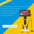 thumbnail image 3 of 7-inch LCD Digital Microscope 1200X Magnification Portable Rechargeable Microscope Video Camera Microscope with Remote Control 8 Adjustable LED Light Digital Magnifier with Holder for Circui, 3 of 7