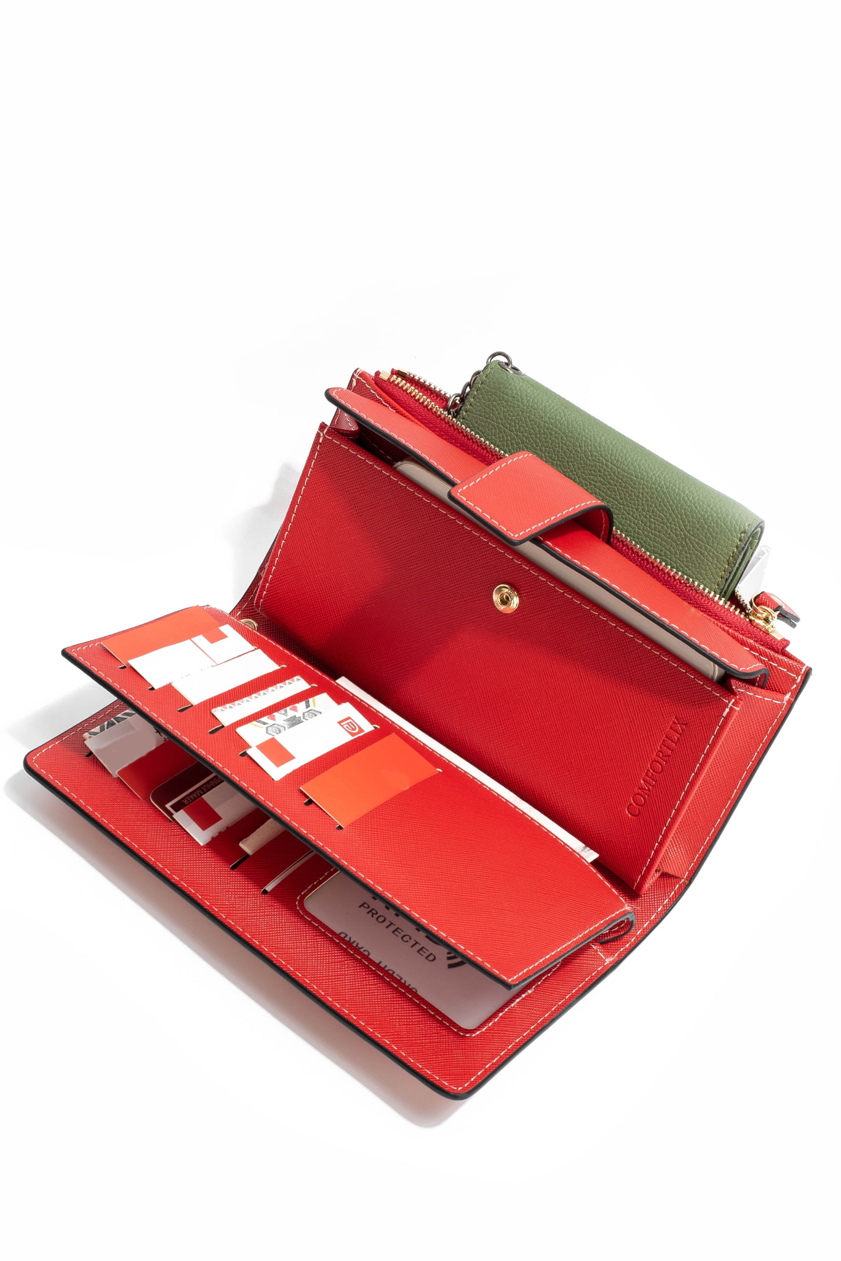 Women Wallet PU Leather Card Holder Wallet for Women with RFID Anti