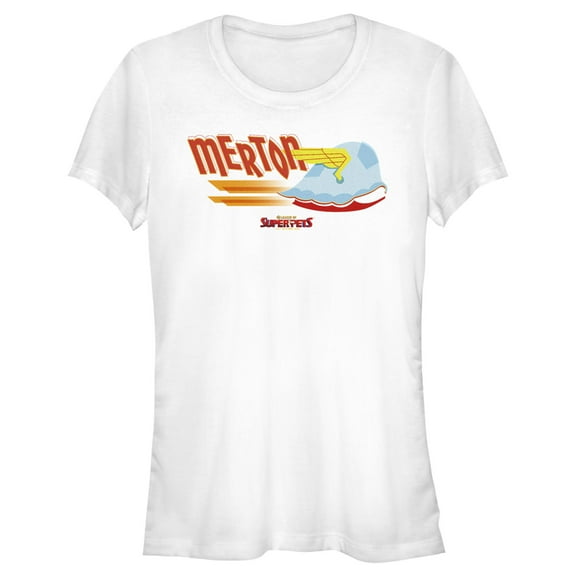 Junior's DC League of Super-Pets Merton Wing Shell Graphic Tee White Large