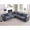 Dark Gray+3 seats, variant on New 120 Inch 4 Seats Chenille Modular Sofa , Sturdy Iron,Wood Frame ,Fashionable and Versatile Upholstered Couch for Contemporary Living Rooms