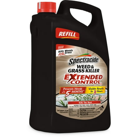 - Spectracide Weed & Grass Killer With Extended Control, AccuShot Refill, 1.33-gallon