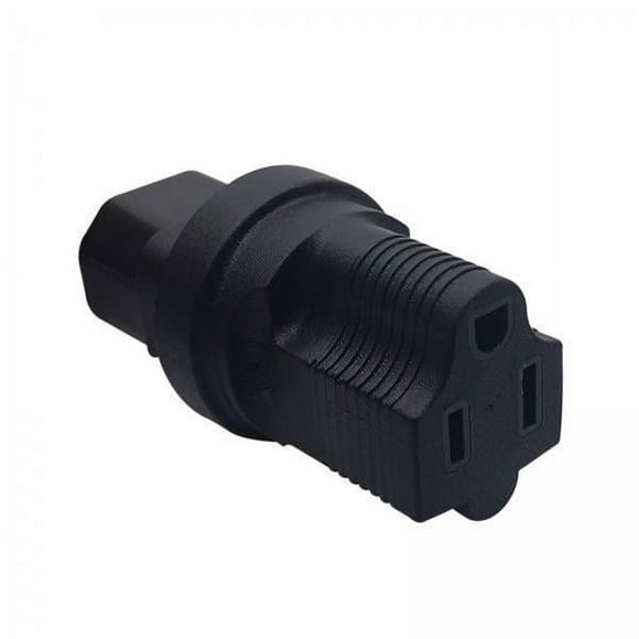 enchufe adaptador de corriente,Adaptador de corriente IEC320 C14 a estándar estadounidense 5-15R,Adaptador de enchufe macho a hembra de 3 pines,Conector de enchufe de alimentación C14 macho a