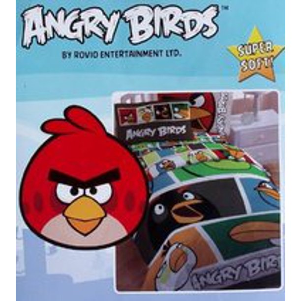 Angry Birds Twin Bed Comforter Bold Colors Blanket