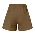 thumbnail image 6 of FNFYFH Womens Summer Causal Shorts Comfy Drawstring Elastic Waist Pants with Pockets Breathable Cycling Runnig Athletic Shorts for Women 2025 Loose Fit Lightweight Home Shorts Prime Clearance Deals, 6 of 7