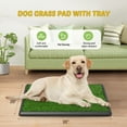 thumbnail image 4 of COZIWOW Dog Grass Pad, Large Artificial Grass Patch for Dogs with Tray, Washable Dog Litter Box, 4 of 13