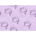 thumbnail image 1 of Ahgly Company Machine Washable Indoor Rectangle Transitional Bright Lilac Purple Area Rugs, 7' x 9', 1 of 7