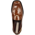 thumbnail image 4 of Franco Sarto Womens Giada Slingback Loafer Heel Tobacco Brown Gloss 7M, 4 of 5