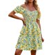 thumbnail image 1 of WILLBEST Vestidos Casuales para Mujer con Curvas Vestido de Gasa de Manga Corta con Estampado Floral para Mujer Vestido de Pastel En Capas para Verano Chica, 1 of 2