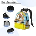 thumbnail image 5 of Vsdgher Dog Takes a Bath in the Bathtub Print Unisex Large Capacity Bookbag Schoolbag Casual Daypack for High School/College/Teens/Travel/Work, 5 of 8