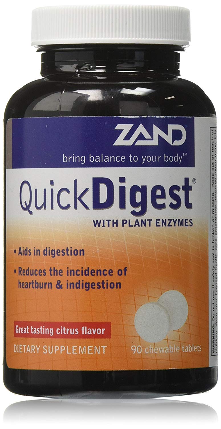 Zand Quick Digest with Plant Enzymes Healthy Digestion Support 90