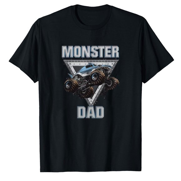 AALJY Monster Truck Dad Monster Truck Are My Jam Truck Lovers T-Shirt