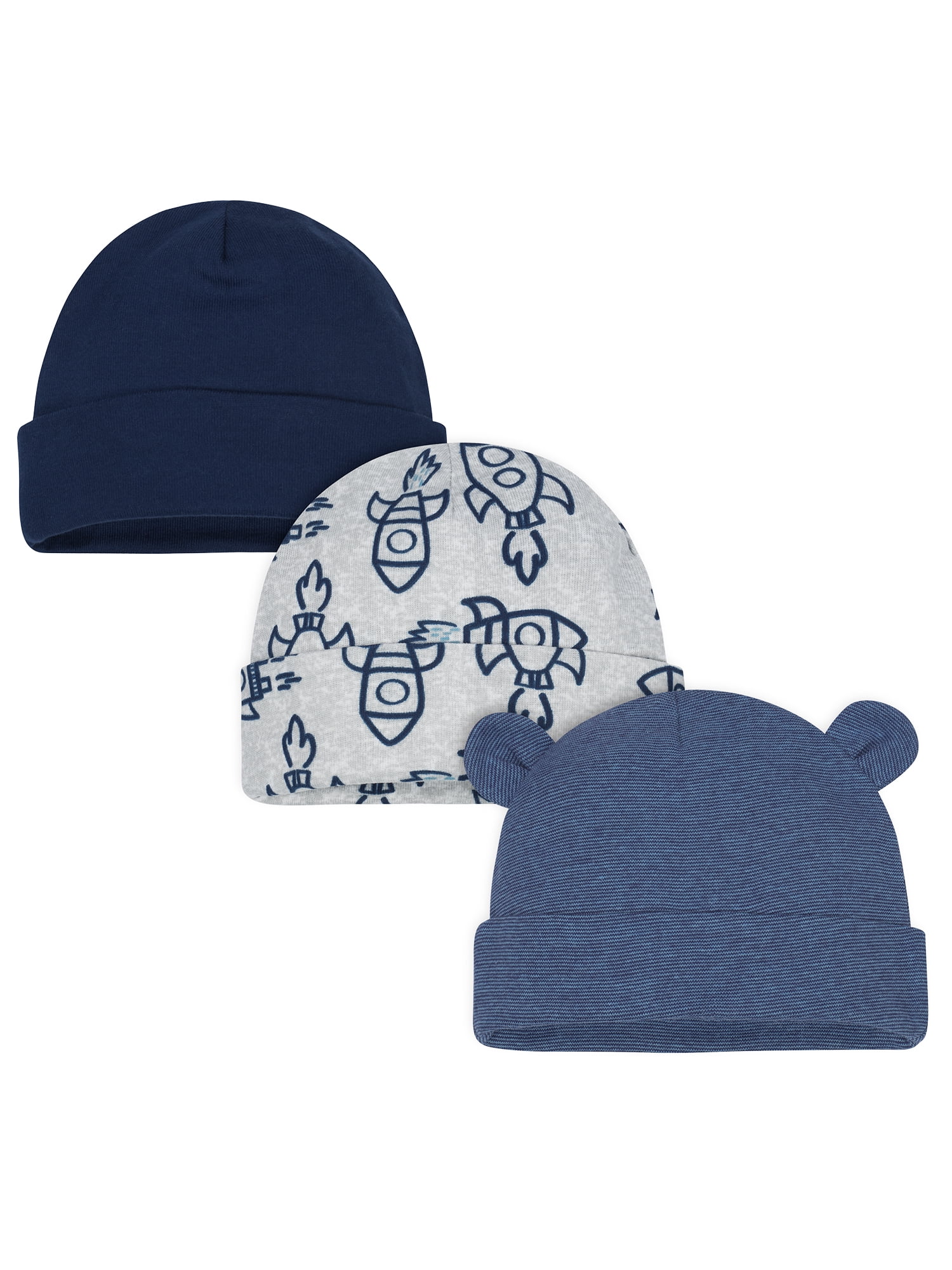 Baby boys light blue 100/% cotton hat new born newborn 0-3 months hats new hamper
