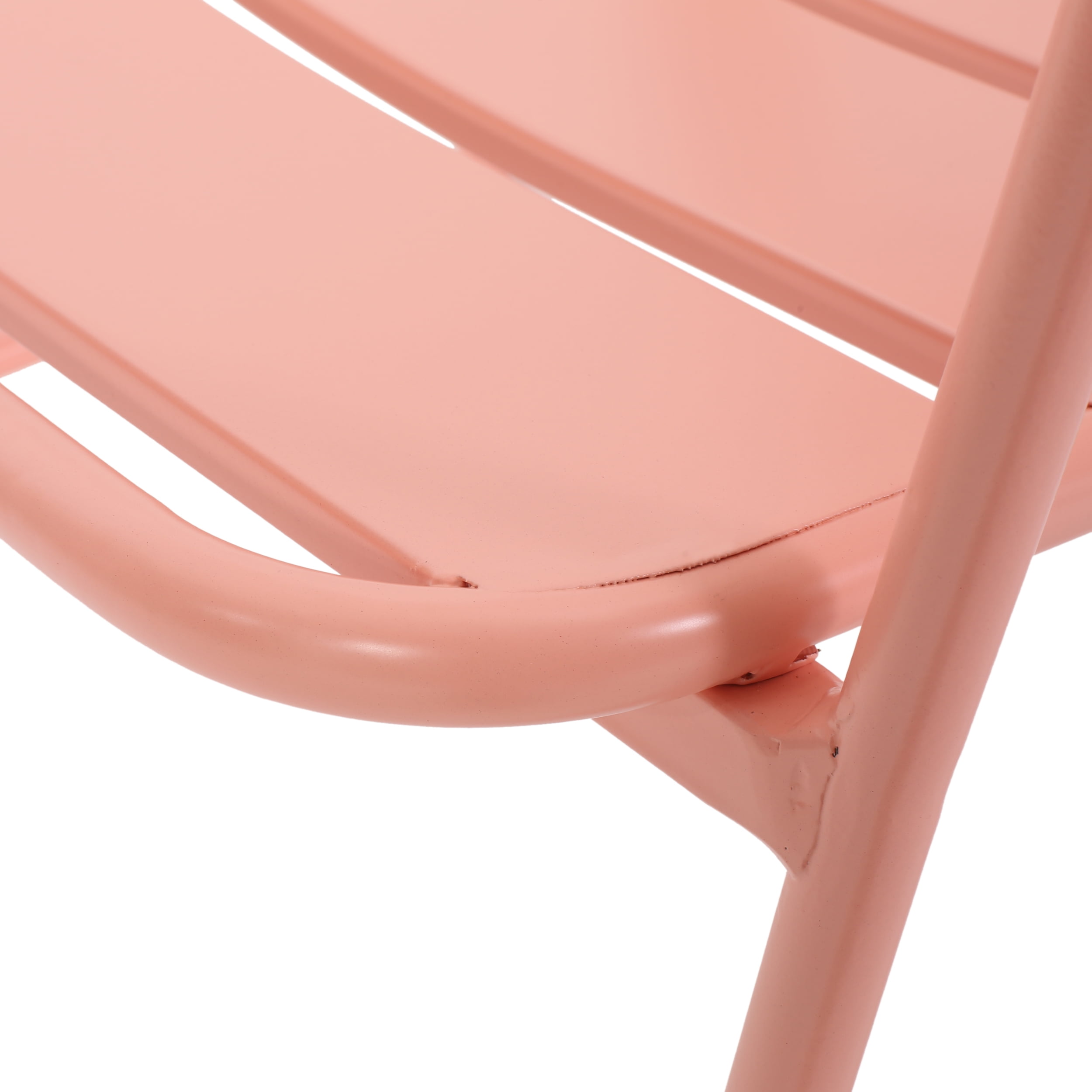 Calvert Outdoor Dining Chair, Set of 2, Matte Coral