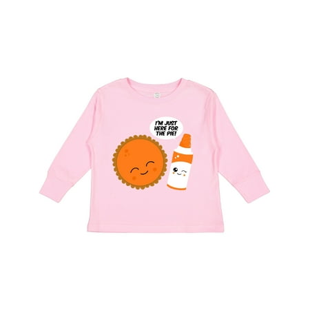 

Inktastic Here for the Pie Gift Toddler Boy or Toddler Girl Long Sleeve T-Shirt