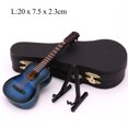 thumbnail image 3 of Mini Guitare Modèle Miniature Guitare Classique Miniature Mini Instrument de Musique en Bois Collection de Modèles, 3 of 7
