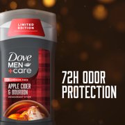 Dove Men+Care Limited Edition Aluminum Free Deodorant Stick for Men Apple Cider & Bourbon, 3.0 oz