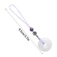 thumbnail image 3 of Delicate White Jade Buckle Jade Phone Chain Charm Elegant Jade Keychain Ornament Retro Bag Pendant Creative Present, 3 of 9