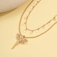 thumbnail image 4 of NICKSUN Angel Star Necklaces for Women,14K Gold Plated Cubic Zirconia Love Necklace Dainty Layered Pendant Personalized Chain Stackable Jewelry Gift, 4 of 6