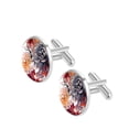 thumbnail image 2 of Ink Plant Men's Stainless Steel Cufflinks for Dress Shirts - Versatile Style for Any Occasion, 2 of 6
