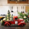 thumbnail image 1 of Camión rojo vintage con mini árbol de Navidad Luces LED decorativas para camión rojo navideño, 1 of 8