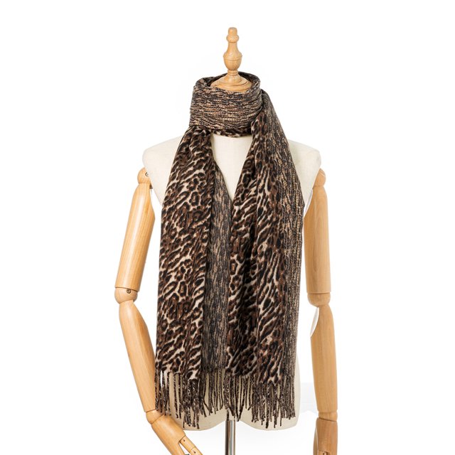Bonnets TIMIFIS pour Femmes Femmes Foulard à Imprimé Léopard Mode Femme Châle Foulard Polyvalent -