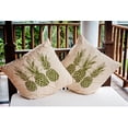 thumbnail image 3 of Simply Daisy 18" x 18" Pineapples Indoor/Outdoor Polyester Throw Pillow, Olive, 3 of 3