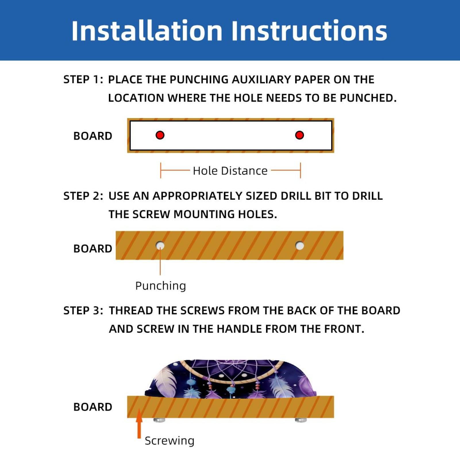 PhooArto 6 Pcs Cup Drawer Pulls, Purple Dreamcatcher Pattern Shell Shape Handles Cabinet Knobs for Dresser Cupboard Closet Wardrobe with Screws