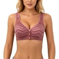 thumbnail image 1 of Brasier sin Varillas Mujer Sujetador sin Aros con Cierre Frontal para Una Cobertura Total y Un Soporte Cómodo de Talla Grande. Sujetador Tipo Camiseta sin Costuras. Extra Grande, 1 of 6