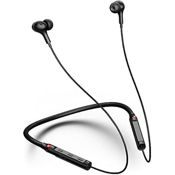 Neckband Bluetooth Headphones Wireless Earbuds for Samsung S25 Ultra S24 S23 FE S22 A53 A14, Sport Headphones HiFi Stereo Surround Sound Ear Buds for iPhone 16 15 14 Pro Max 13 Plus Pixel 9 8 7 6 A