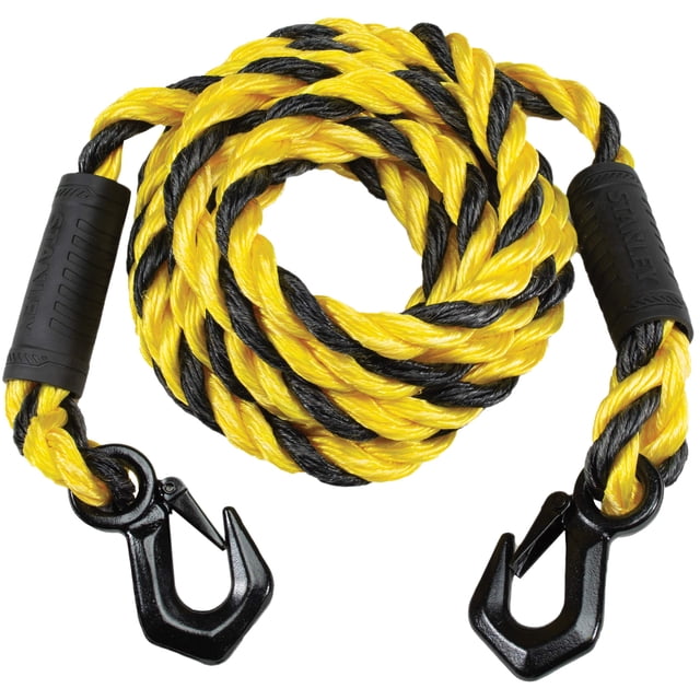 Tow Rope STANLEY S1052, mezcla de poliéster, negro y amarillo, 5/8 x 15 pies