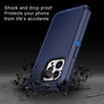 thumbnail image 4 of Petocase for iPhone 15 Pro Case Shockproof Dust/Drop Proof 3-Layer Full Body Protection [Without Screen Protector] Rugged Heavy Duty Durable Cover Case for iPhone 15 Pro 6.1" 2023,Blue, 4 of 7