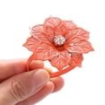thumbnail image 5 of Hotel Party Supplies Kitchen Gadgets Hollow Crystal Flower Napkin Buckle Napkin Rings Table Decoration Towel Holder RED 6PCS, 5 of 8